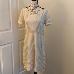 🎉Host Pick🎉 NWT Anthropologie Sparrow Dress in Cream and Gold